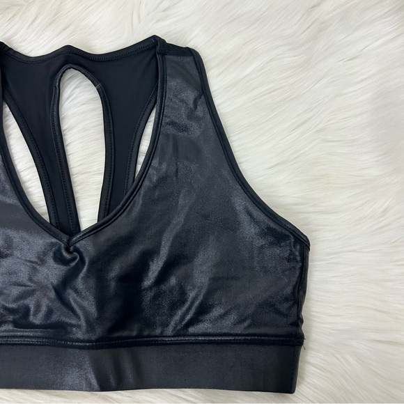 Carbon 38 Black Sports Bra in Takara Shine Size L - Picture 5 of 10